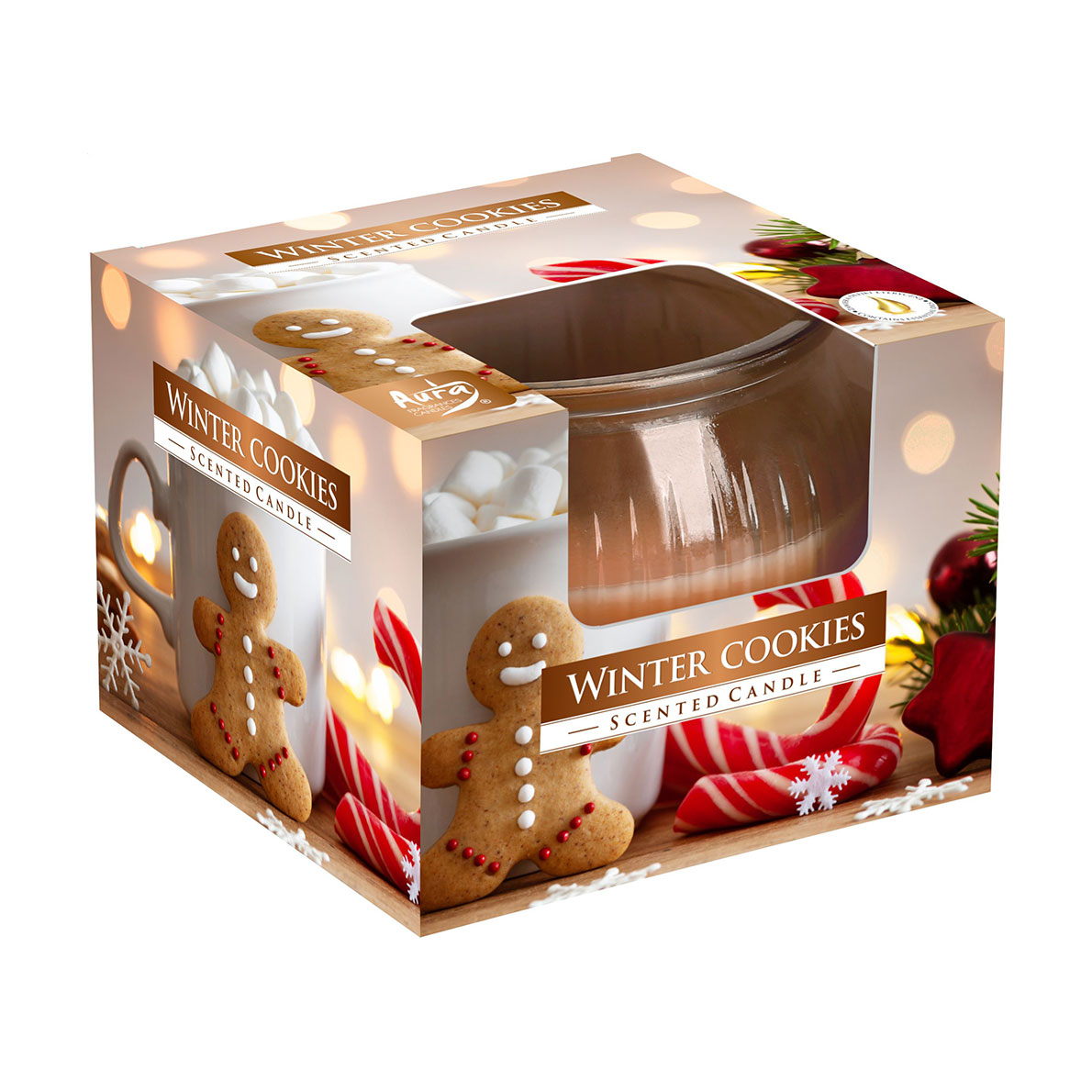 Ароматична свічка Bispol Scented Candle Winter Cookies, 80 г (sn69-88)
